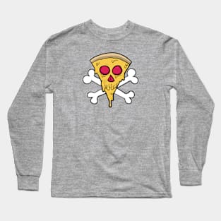 Pizza and crossbones Long Sleeve T-Shirt